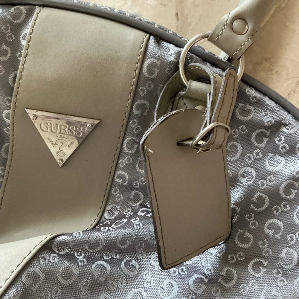 Guess Beige and Gray Travel Bag - Picture 3 of 7